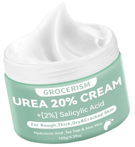 Crema Urea 20% más un 2% de ácido Salicílico 150g || Para Pies y Crema de Manos con ácido Hialurónico, árbol de té y Aloe Vera para Humectar, Eliminar Callos y Suavi