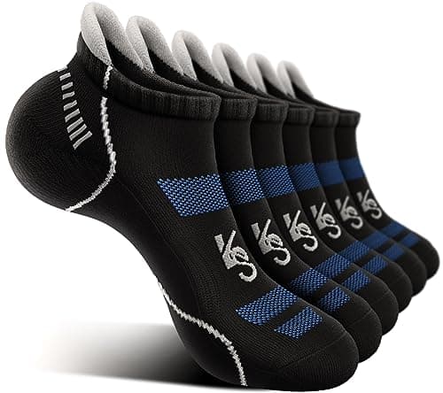 KEMISANT Calcetines Tobilleros Hombre 6 Pares, Calcetines Cortos Deporte Running Ciclismo Hombre(6Pares,35-38)