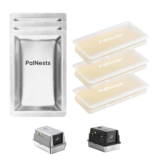 PalNests Eliminador de Olores para Mascotas, Control de Olores Mejorado, Desodorante para PalNests Arenero Gato Acero Inoxidable, Eliminador de Olores para Arenero Gatos Autolimpiable, Paquete de 3