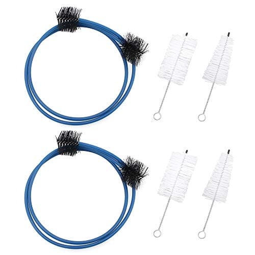 Fumanduo 2 Kit Limpieza Trompeta, 6pcs Limpieza de Trompeta Cepillos de Trompeta, Limpieza de Cepillo Trompetas para Protección de Trompetas y Limpiar Boquilla de Trompeta