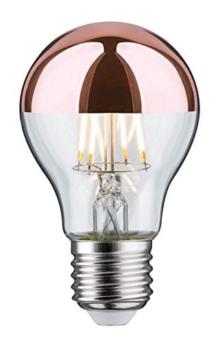 Paulmann 28671 lámpara LED filamento agl 6, 5. vatios bombilla cúpula espejo cobre 2700 k blanco cálido e27.