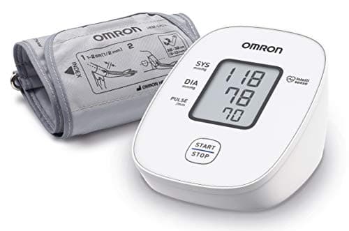 OMRON X2 Basic Tensiómetro de Brazo digital, medidor de tensión arterial y pulso preciso, aparato de tensión arterial validado clínicamente