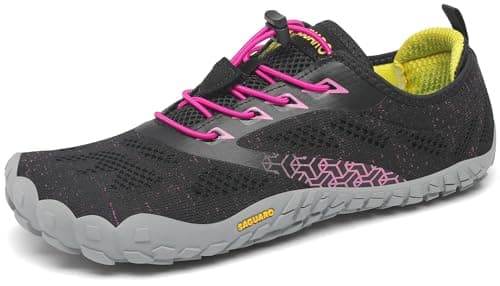 SAGUARO Hombre Mujer Zapatillas Barefoot Minimalistas Calzado de Training Ligeras Cmodas para Caminar Senderismo Ciclismo Trail Running Trekking Playa Agua, Rosa Magenta, 39 EU