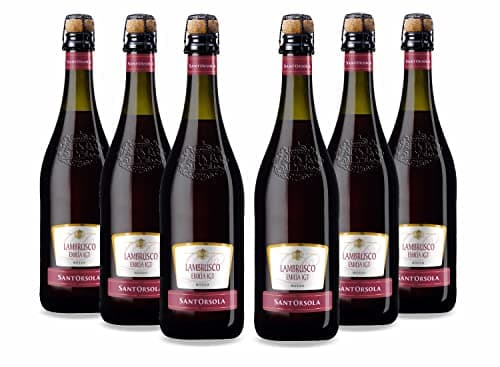 Sant'Orsola Lambrusco Emilia IGT Vino Tinto Seco Italiano - 6 Botellas X 750ml