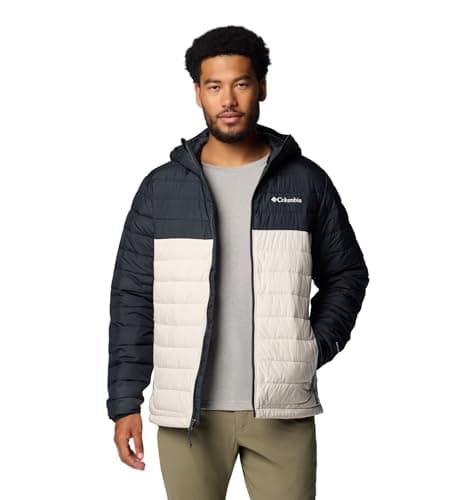 Columbia Powder Lite II Chaqueta con Capucha, Lista para la Aventura, Reflectante de Calor, Construcción Ultraliviana, Elementos Personalizables - Hombre