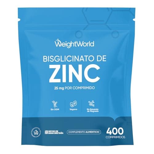 Bisglicinato de Zinc, 400 Comprimidos, +1 Año de Suministro, Contribuye al Funcionamiento Normal del Sistema Inmune (EFSA), Apto para Veganos, Sin Estearato de Magnesio ni OGM