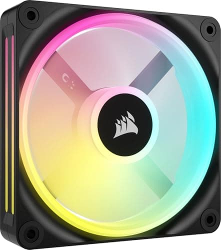 Corsair iCUE Link QX120 RGB RGB de Cúpula Magnética de 120mm Ventilador - Negro