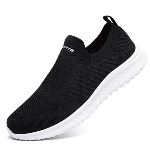 Zapatillas Deportivas Mujer Hombre Zapatillas de Running Ligero Calzado Transpirables Gimnasio Casual Sneakers Zapatos para Correr Cómodo Atlético NegroBlanco 38EU