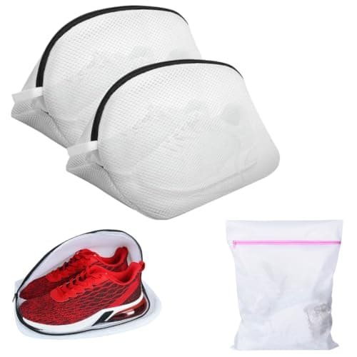 Ph Pro Heat 2 Bolsas para Lavar Zapatillas en Lavadora + Bolsa de 25x30. | Bolsa Zapatos Rejilla Lavadora |Bolsa Lavadora Ropa Interior | Bolsa Malla Lavadora Ropa Delicada.