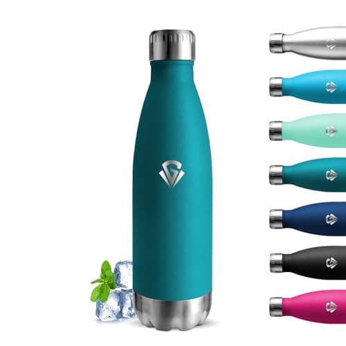 Grsta Botella Agua Acero Inoxidable, 750ml Botella Termica, A Prueba de Fugas, Botella sin Bpa, Botella de Agua Deportiva, Doble Aislamiento, Cantimplora para Oficina, Cámping, Senderismo, Yoga