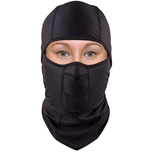 The Friendly Swede Pasamontañas Multiusos de Tejido Afelpado y elástico para Correr, Moto y Deportes de Invierno, Arctic - Juego de 1 Unidad, Color Negro, Talla Unica