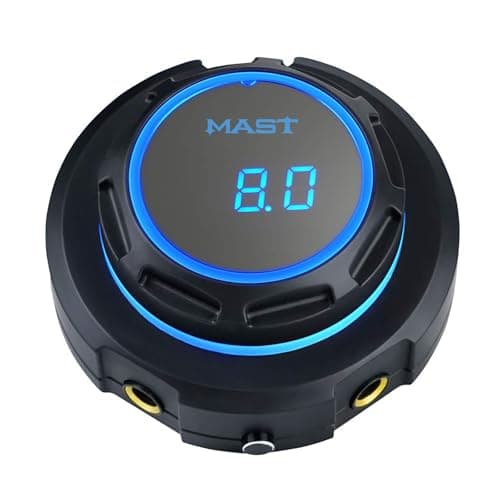 Mast Halo Tattoo Power Supply Blue Light Digital LCD Screen Display Stable Powerful 2A Power Supply for tattoo machine (blue)