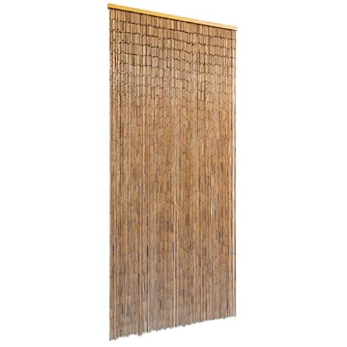 vidaXL Cortina para Puerta 90x200 cm bambú