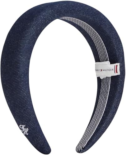 Tommy Hilfiger Th Nautical Denim Headband AW0AW18661 - Diadema para mujer, color azul, talla única