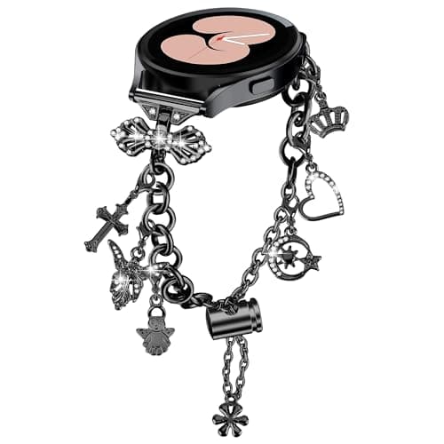 INF Pulsera Bling Compatible con Samsung Galaxy Watch 4/5/5 Pro Cobre Rhinestone