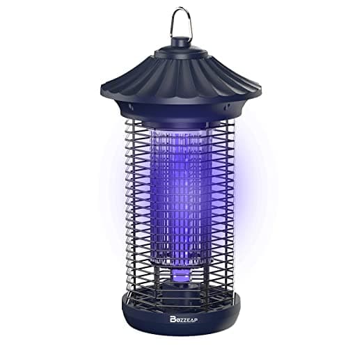 Buzzeap Trampa eléctrica para Insectos con luz UV, sin Productos químicos tóxicos, Alcance Efectivo de 1500 pies, Reduce eficazmente los Insectos voladores