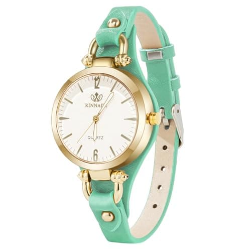 OFFCUP Reloj de Cuero para Mujer, Reloj de Analógico Cuarzo con Esfera Retro, Relojs Mujer de 3 manecillas, Relojs de Pulsera Informal de Moda Premium para Mujeres Damas y Niñas