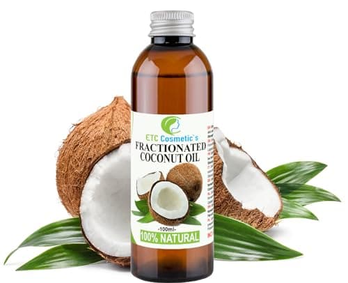 Aceite de Coco Fraccionado Natural (Natural Fractionated Coconut Oil) - 100ml - Puro, 100% Natural