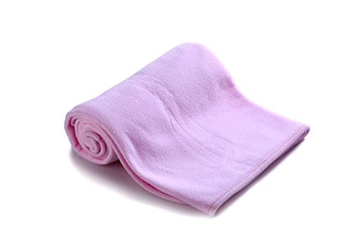 Ambrosya® | Manta mullida y suave para bebés hecha de lana | Mameluco de la cama Edredón Primera temporada Temporadas Niños Almohada Colcha (Rosa)