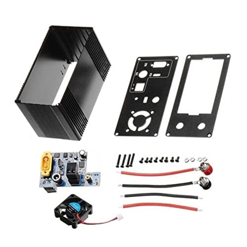 FVZWKHD Kit de Carcasa de Bricolaje de MúLtiples Interfaces de AleacióN de Aluminio para XYH3606 CNC DC Boost Convertidor, Carcasa y Controlador