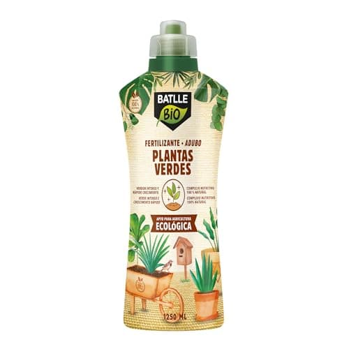 Semillas Batlle Bio Fertilizante de plantas verdes, para plantas de interior y terraza, Líquido, Orgánico y natural, 1250 ml