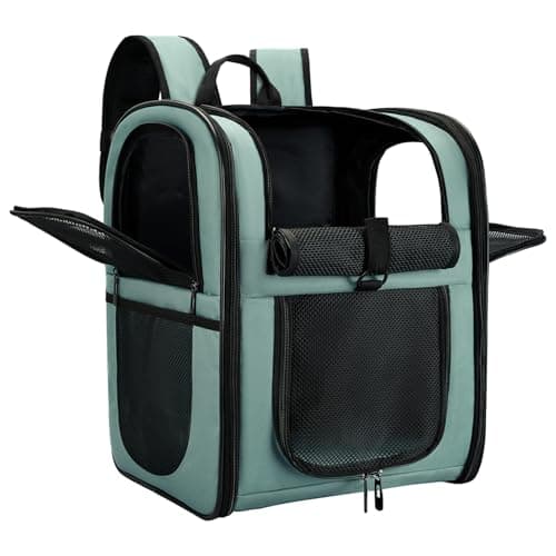 APOLLO WALKER Mochilas para Gatos y Mochilas Perros, para Mascotas Gato Pequeñas (Capacidad de Carga: 5-12 kg, 32 L x 30 W x 42 H),Transportin Gato,Ideal Senderismo Viajes al Aire Libre (razul)