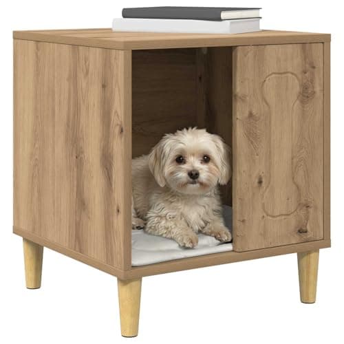vidaXL Casa para Perros Roble Artesanal 44 x 42 x 49 cm