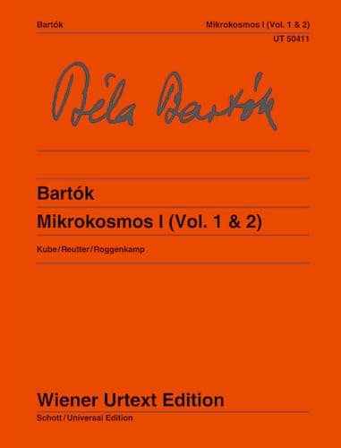 Mikrokosmos Band 1 (Vol. 1 & 2) Piano: Edité d'après les sources par Michael Kube et Jochen Reutter. Doigté de Béla Bartók. Notes sur l'étude et l'interprétation de Peter Roggenkamp. piano.