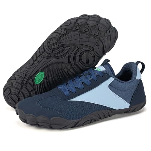 SAGUARO Zapatillas Barefoot Mujer Ligera Zapatos Minimalistas Hombre Transpirable Sneakers Barefoot Antideslizante Calzado Descalzos Interior Exterior, Azul, 36