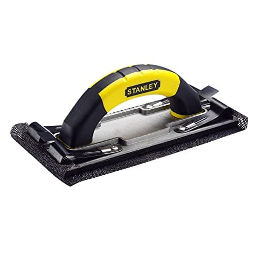 STANLEY Lijadora Manual con Clip Mejorado, 230X80mm, Cuerpo de Aluminio Reforzado, Mango Bimaterial, Pinza de Sujeción Mejorada, Acepta la Mayoría de Papeles de Lijado, STHT0-05927