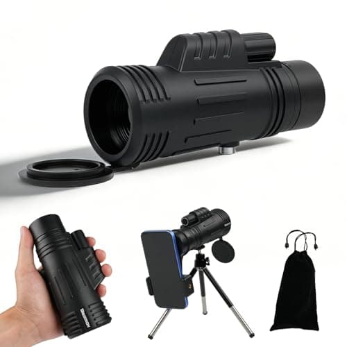 BOSTRON Monocular HD 8x42 Portátil con Trípode - Largo Alcance para Observación de Aves, Caza y Senderismo, Ideal Adultos y Niños