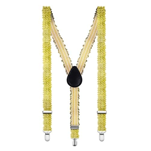 Aomig Tirantes con Lentejuelas, 25mm Tirantes Hombre Mujer, Tirantes para Pantalones Accesorios de Vestuario para Carnaval Fiestas Rave, Jazz y Baile Boda, 56-85cm(Oro)