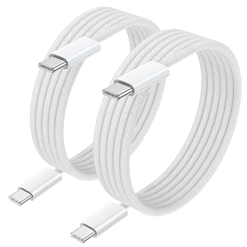 100W Cable USB C a USB C [2Pack 3M] Cable USB Tipo C Carga Rápida 5A PD con E-Mark Chip Cable Tipo C para iPhone 16 15;iPad Air/Pro;MacBook Air/Pro;Samsung Galaxy;Google Pixel;Huawei
