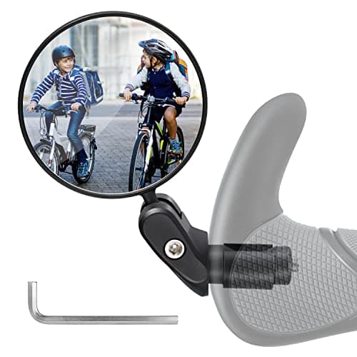 Vintoney Espejos para Bicicletas, 360° Adjustable Espejo de Bicicleta para Manillar, retrovisor Bicicleta Espejo Retrovisor Espejos retrovisores Accesorios para Bicicletas-1 PCS