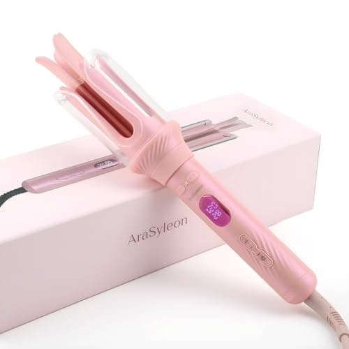AraSyleon Rizador de Pelo Automático 3 Tamaños (28/32/40mm) - 30s Calentamiento, 12 Niveles Temperatura, LCD, Billones de Iones, Rizador Pelo Automatico