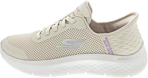 Skechers Go Walk Flex Grand Entry, Zapatillas Mujer, Ribete Textil Blanco Roto, 37 EU