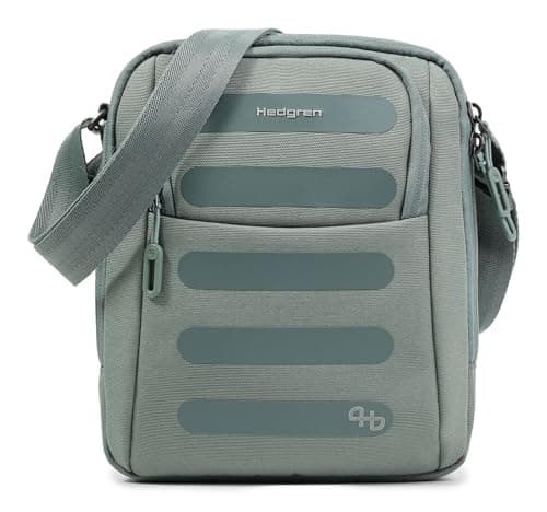 Hedgren Relax Vertical Crossover + RFID M Grey - Green