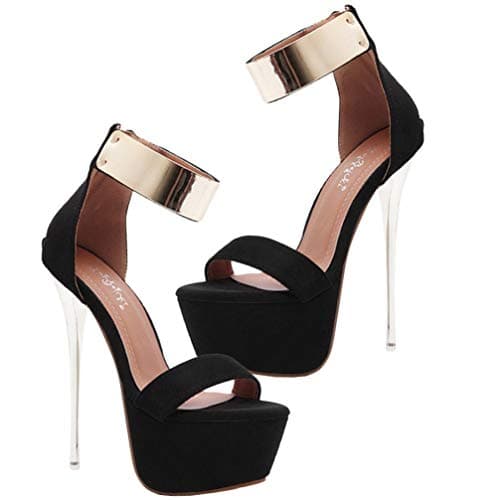 Holibanna - Zapatos de tacón para mujer, 16 cm, tacón alto y tacón alto para fiesta, talla 36 EU Size: 38 EU