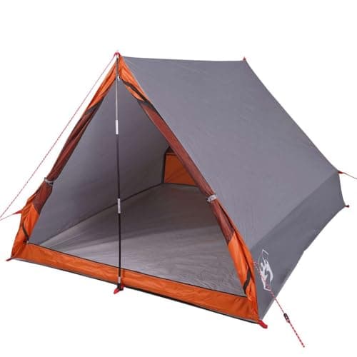 vidaXL Tienda de campaña Marco en A para 2 Personas Impermeable Gris