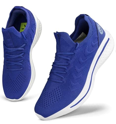 Giniros Zapatillas Mujer Zapatillas Running Deportivas Mujer Zapatos Bambas Casual Tenis de Mujer Jogging Caminar Gimnasio Fitness Moda Slip-ins Sneaker Transpirable Cómodo Deporte Azul 41EU