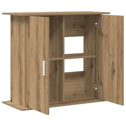vidaXL Soporte para Acuario de Roble Artesanal, 81 x 36 x 73 cm, Madera de ingeniería