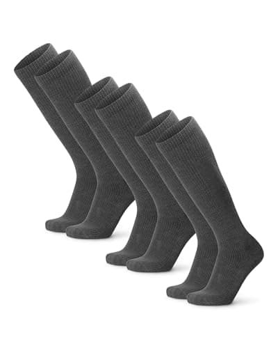 DANISH ENDURANCE Calcetines de Compresión Algodón Orgánico, Mujer y Hombre, Deporte, Recuperación, 1 y 3 Pack, Gris, 35-38