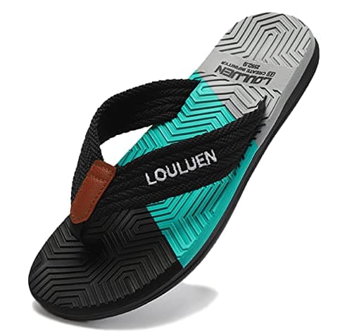 CELANDA Chanclas Hombre Sandalias De Punta Descubierta Verano Flip Flops Antideslizante Cómodo Sandalias de Piscina Beach, B Negro 39 EU