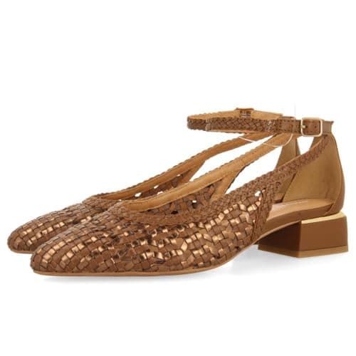 GIOSEPPO Bailarinas Trenzado Pulsera Piel BARDEJOV