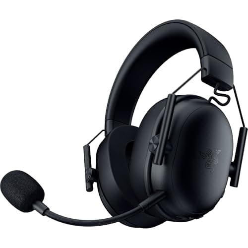Razer BlackShark V3 X HyperSpeed - Auriculares inalámbricos para eportes - Ultra Ligeros 270g - Diafragmas de 50mm - Micrófono cardioide - Sonido Envolvente - 2,4 GHz y Bluetooth - PC/Mac | Negro
