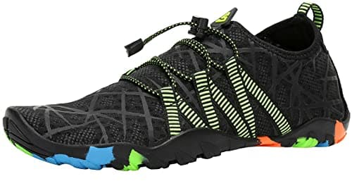 SAGUARO Escarpines Hombre Mujer Zapatos de Agua Ligeros Calzado Playa Transpirables Zapatillas Deportes Acuáticos para Surf Natación Piscina Vela Mares Rocas Río, Negro Araña, 39 EU