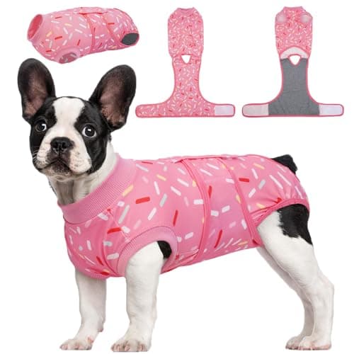 Kuoser Traje de Recuperación Quirúrgica para Perros, Postoperatorio Suave para Macho y Hembra XS