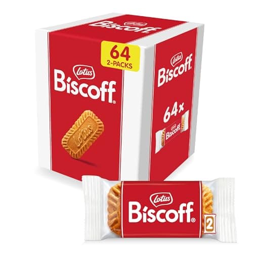 Lotus Biscoff | Galletas Caramelizadas | Envueltas Individualmente cada 2 | Ingredientes de Origen Natural | Vegano | 64 Sobres | 992g