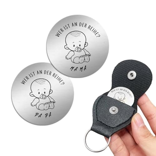 Regalo para recién nacidos, una moneda de decisión perfecta como regalo, idea de regalo para futuras madres, regalos de bautizo para niñas y niños, color plateado