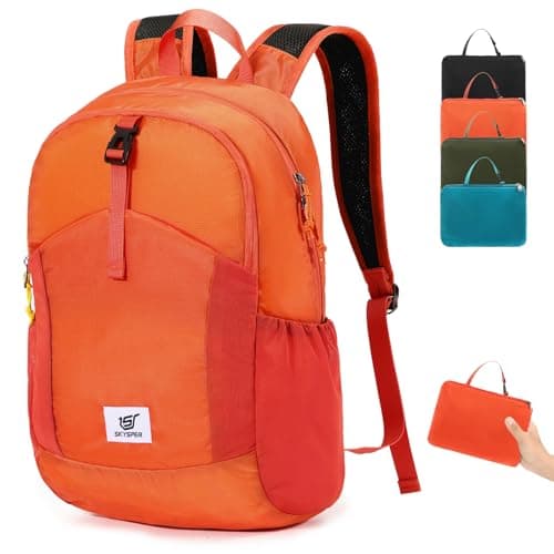SKYSPER Mochila Plegable Antirrobo con Protección RFID, 20L Mochila de Excursión Mochila Pequeña para Hombre Mujer Senderismo Viajes Sport